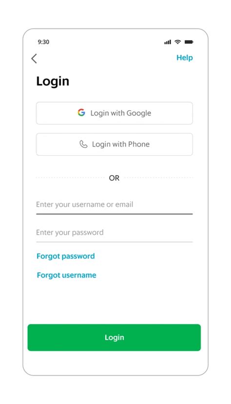 grab login.